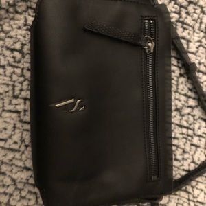 Black shoulder strap purse